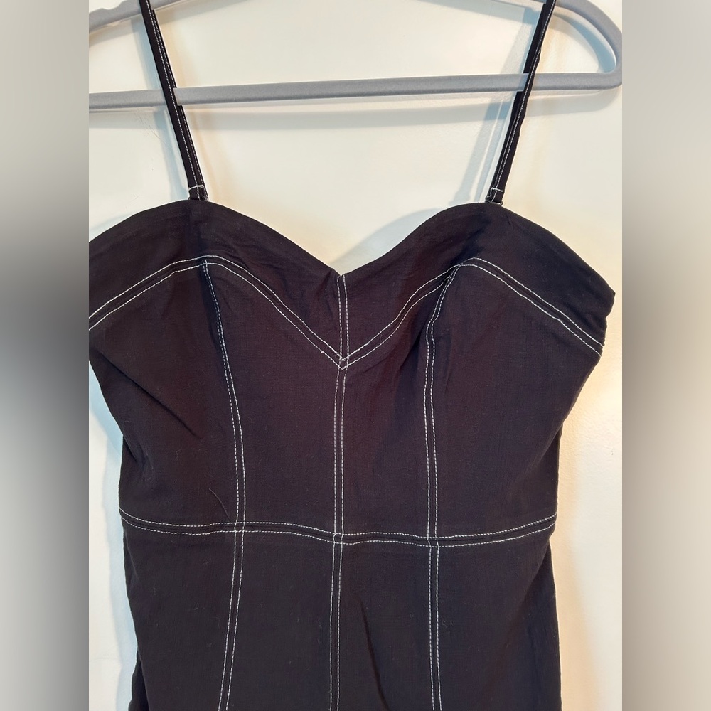 Free People Sweetheart Bustier Style Romper in Black, Removable Straps NWT - Picture 2 of 9